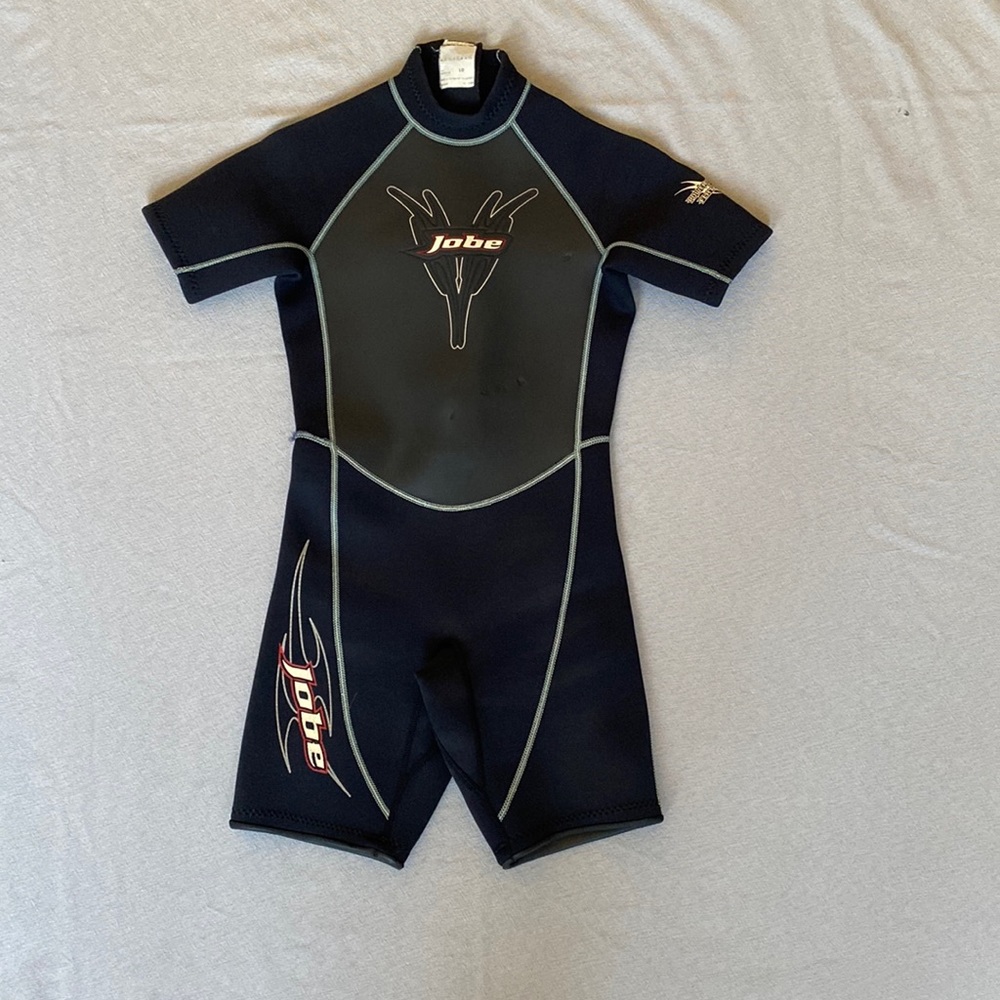 Jobe Spring Shorty Wetsuit Neoprene Black Dark Youth Size 10